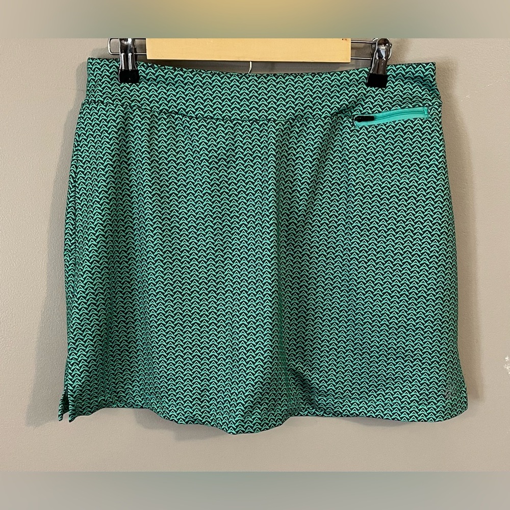 $6❤️Bundled Be Inspired Teal Patterned Skort
